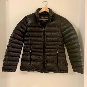 Calvin Klein Women's Packable Lightweight Quilted Black Puffer Jacket